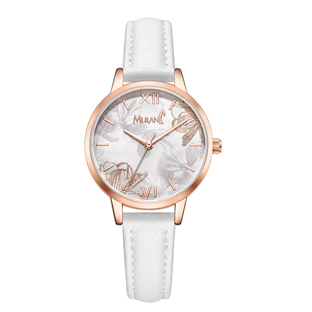 Disney Mulan Casual Quartz Wristwatch with PU Band