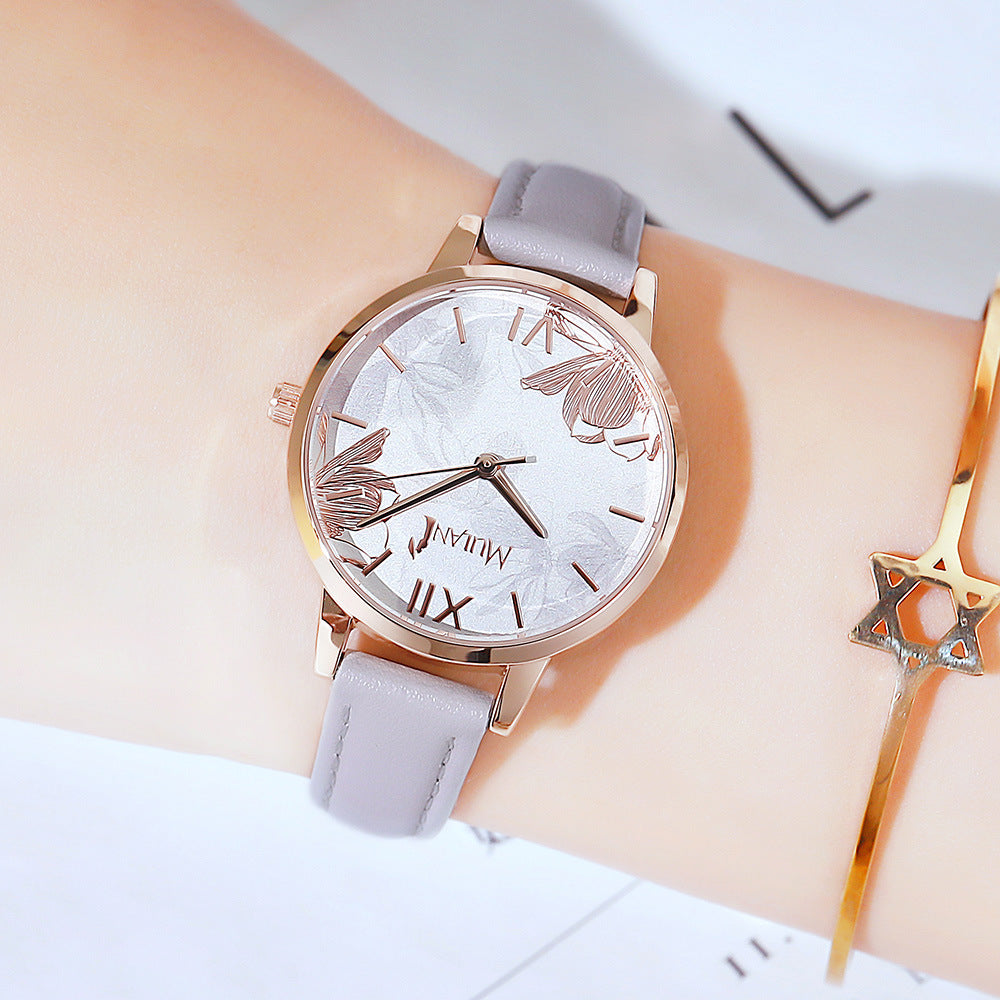 Disney Mulan Casual Quartz Wristwatch with PU Band