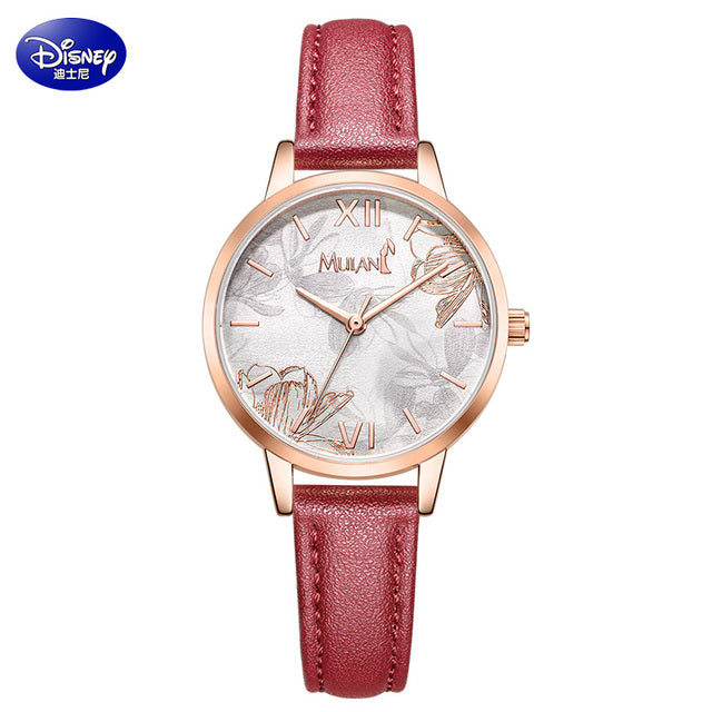 Disney Mulan Casual Quartz Wristwatch with PU Band