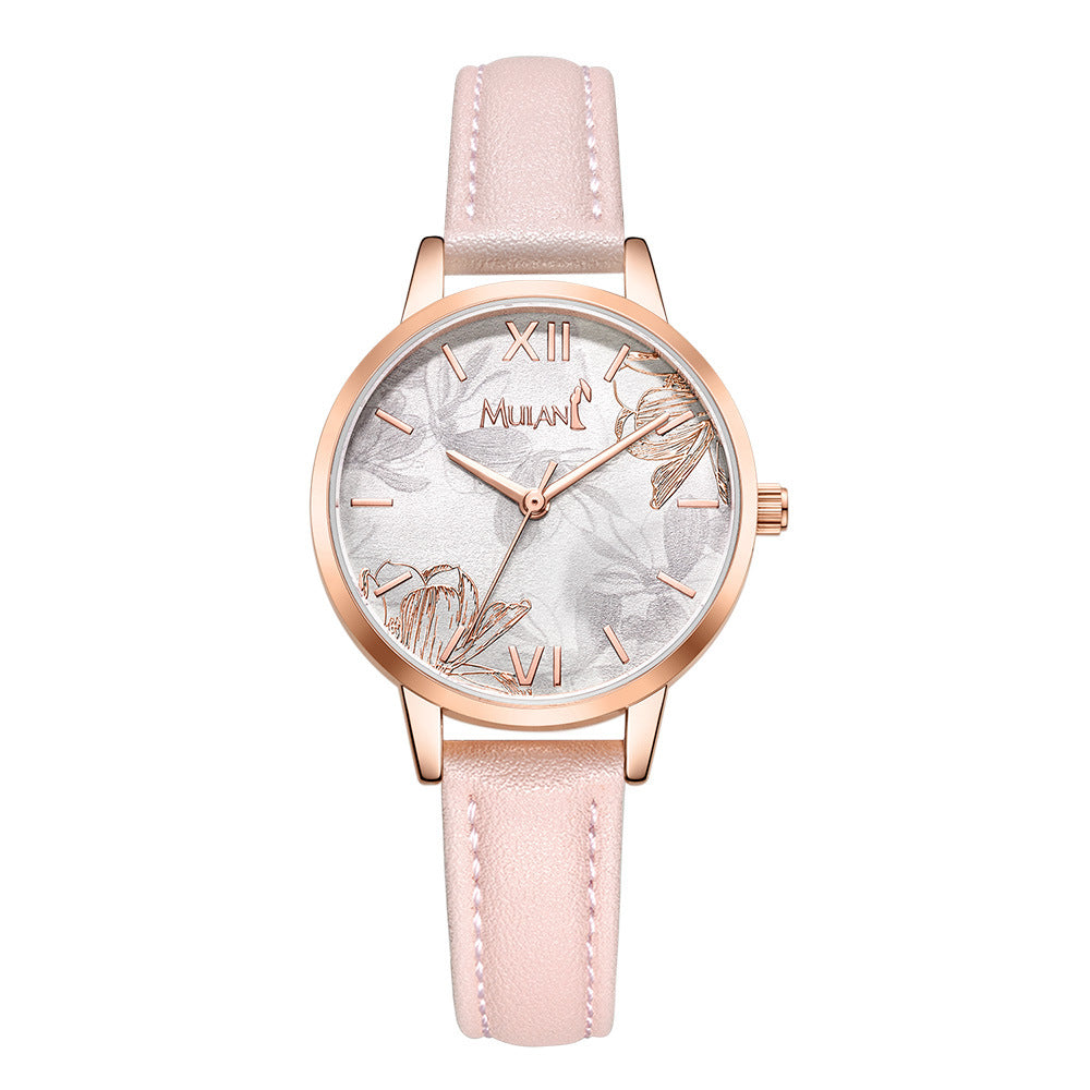 Disney Mulan Casual Quartz Wristwatch with PU Band