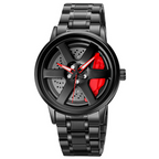 Car Wheel Inspired Wristwatch