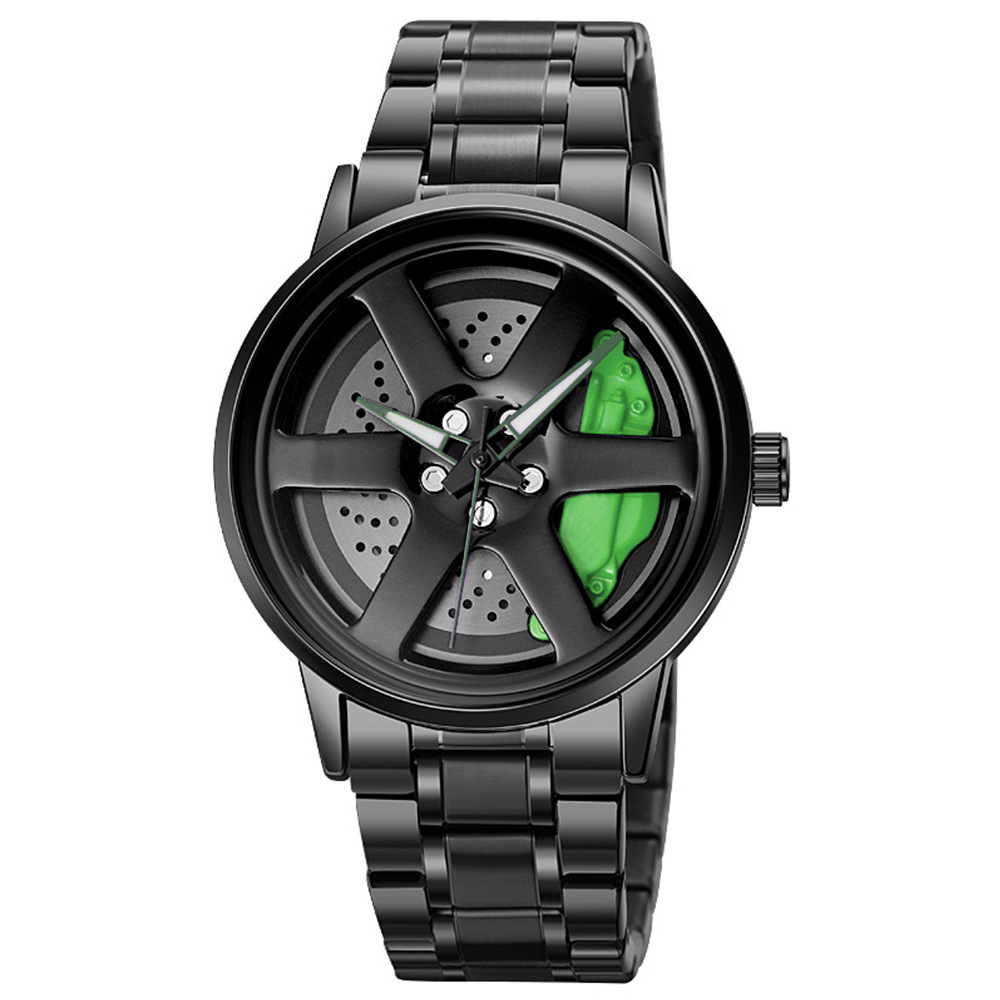 Car Wheel Inspired Wristwatch