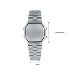 Small Square Wristwatch Bracelet with No Time Display