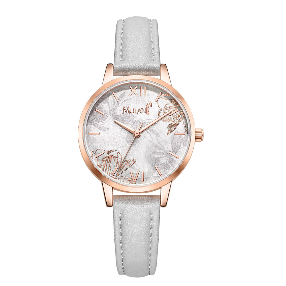 Disney Mulan Casual Quartz Wristwatch with PU Band