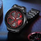 Car Wheel Inspired Wristwatch