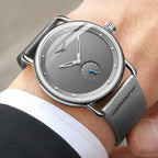 ONOLA Men's Quartz Wristwatch - Simple Leather Design