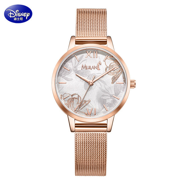 Disney Mulan Casual Quartz Wristwatch with PU Band