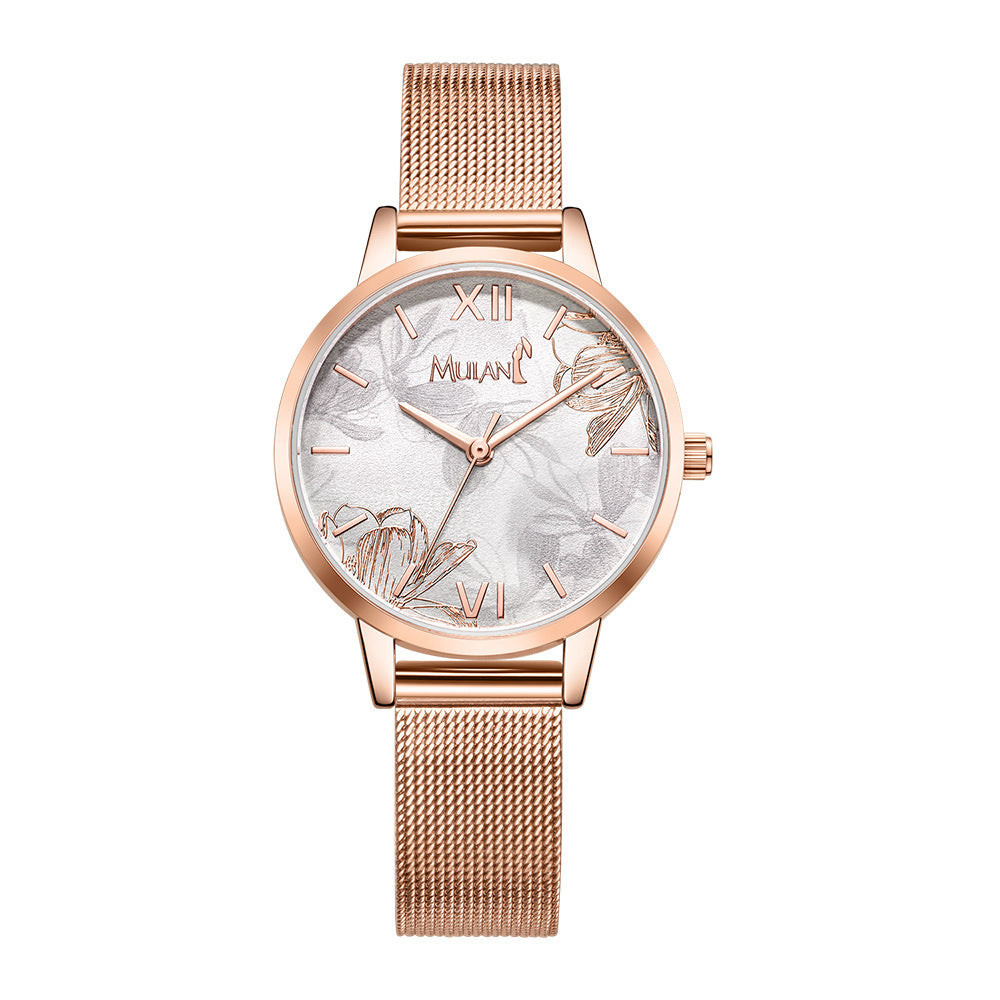 Disney Mulan Casual Quartz Wristwatch with PU Band