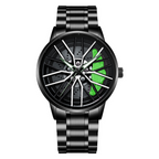 Car Wheel Inspired Wristwatch