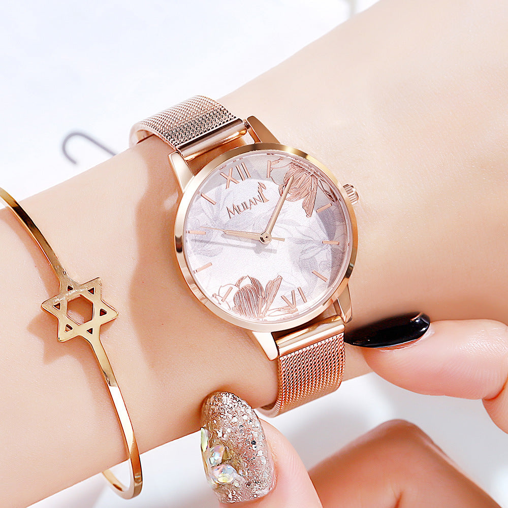 Disney Mulan Casual Quartz Wristwatch with PU Band
